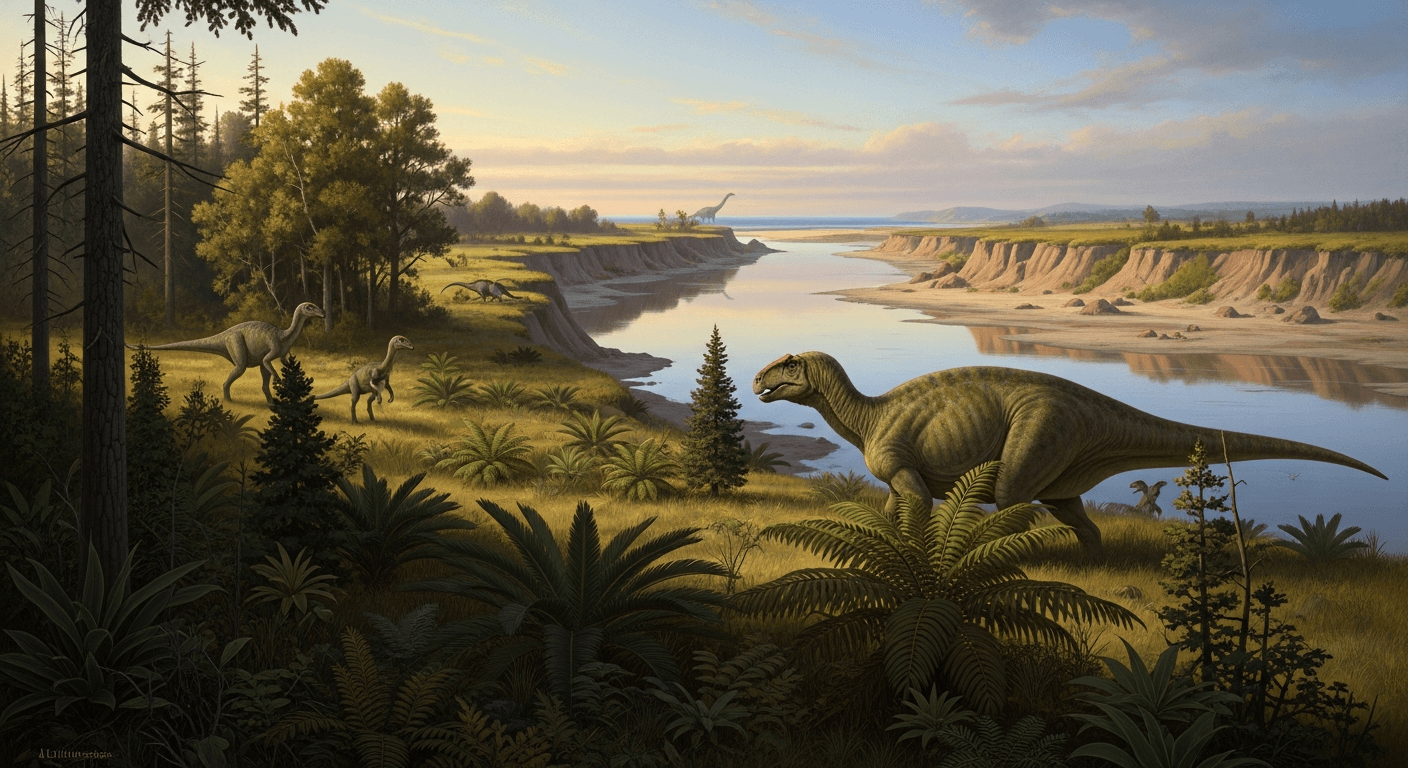 Dinosaur Park Formation prehistoric landscape