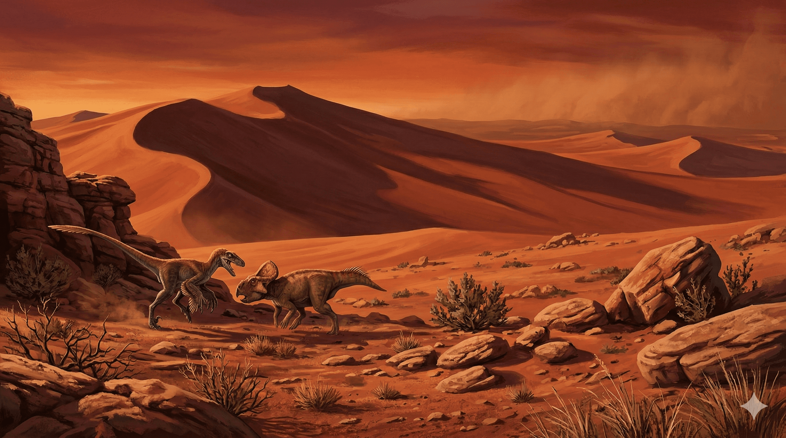 Djadochta Formation prehistoric landscape