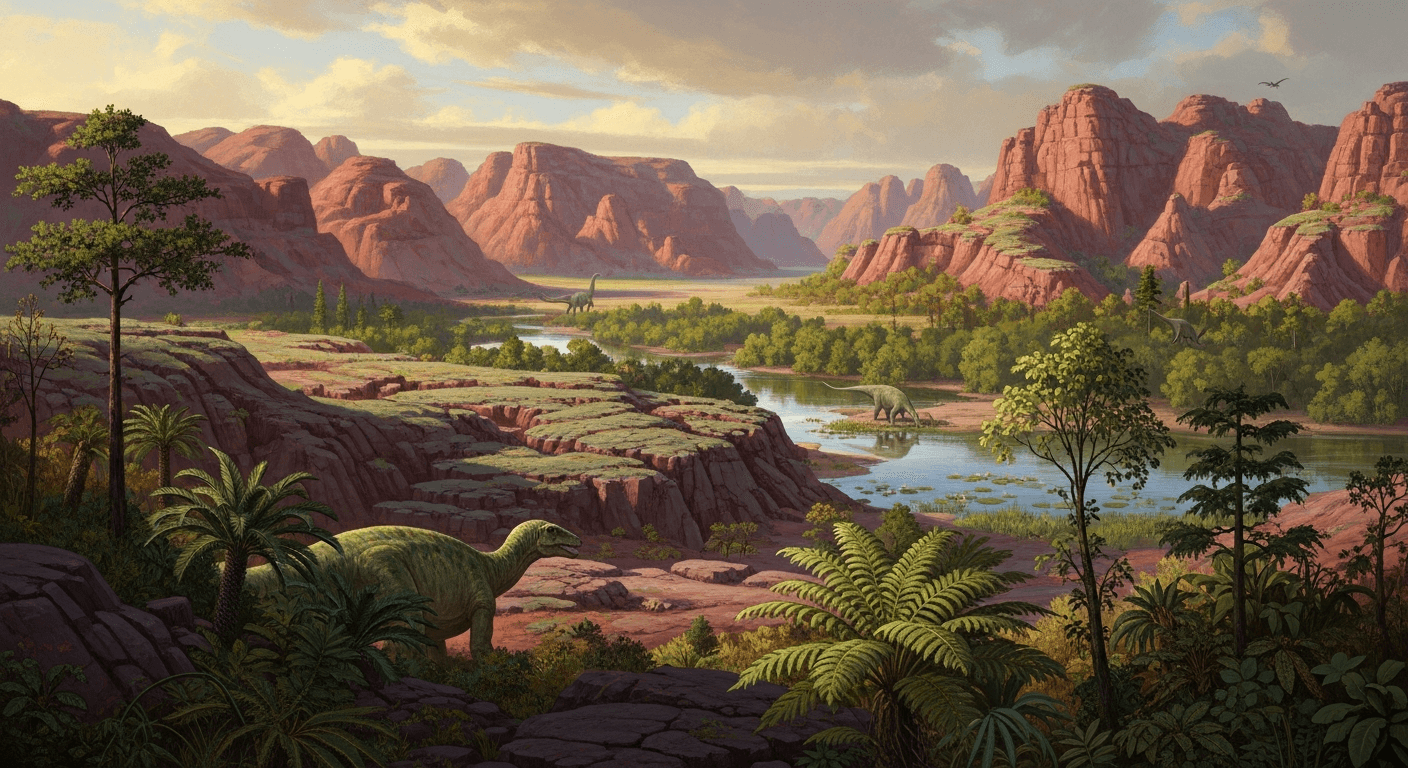 Wangshi Formation prehistoric landscape