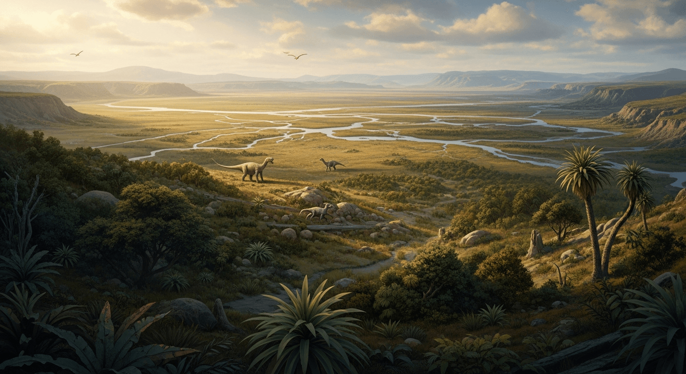 Candeleros Formation prehistoric landscape