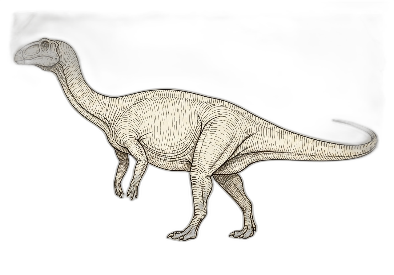 AI Reconstruction of Amargasaurus cazaui, generated in 2026 AI Reconstruction of Amargasaurus cazaui, generated in 2026
