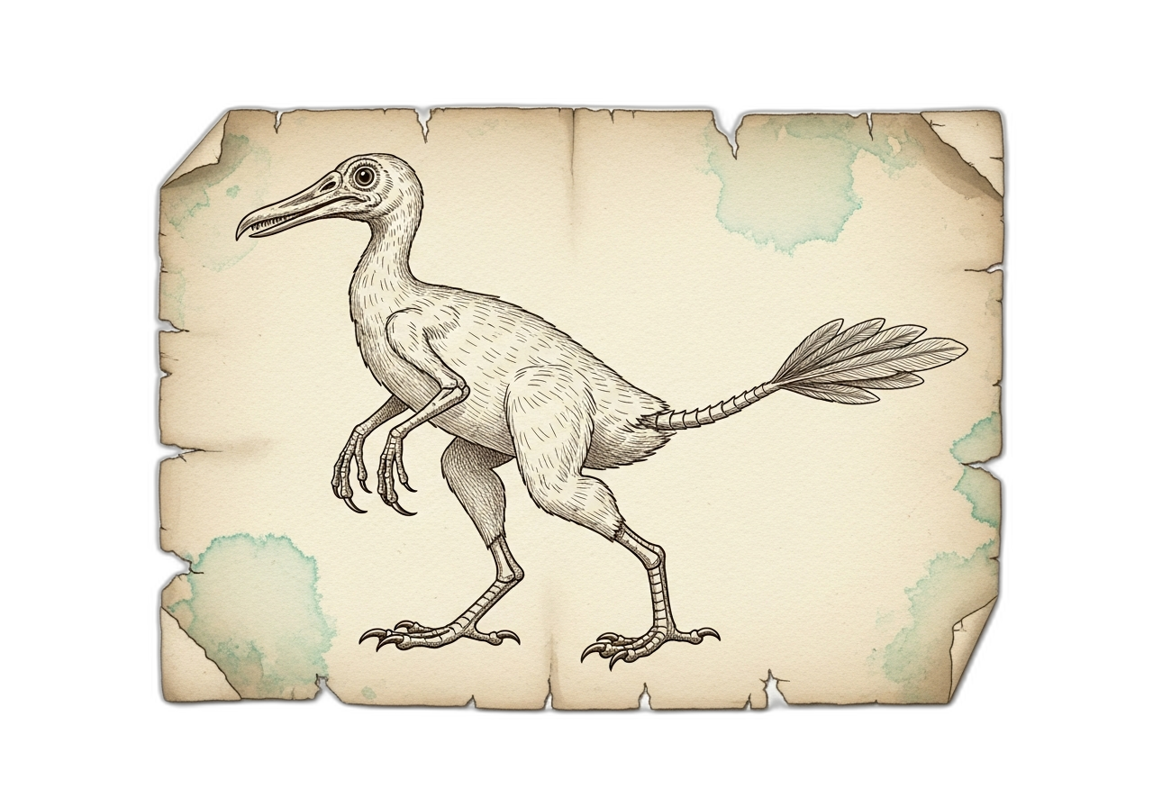 AI Reconstruction of Archaeopteryx lithographica, generated in 2026 AI Reconstruction of Archaeopteryx lithographica, generated in 2026