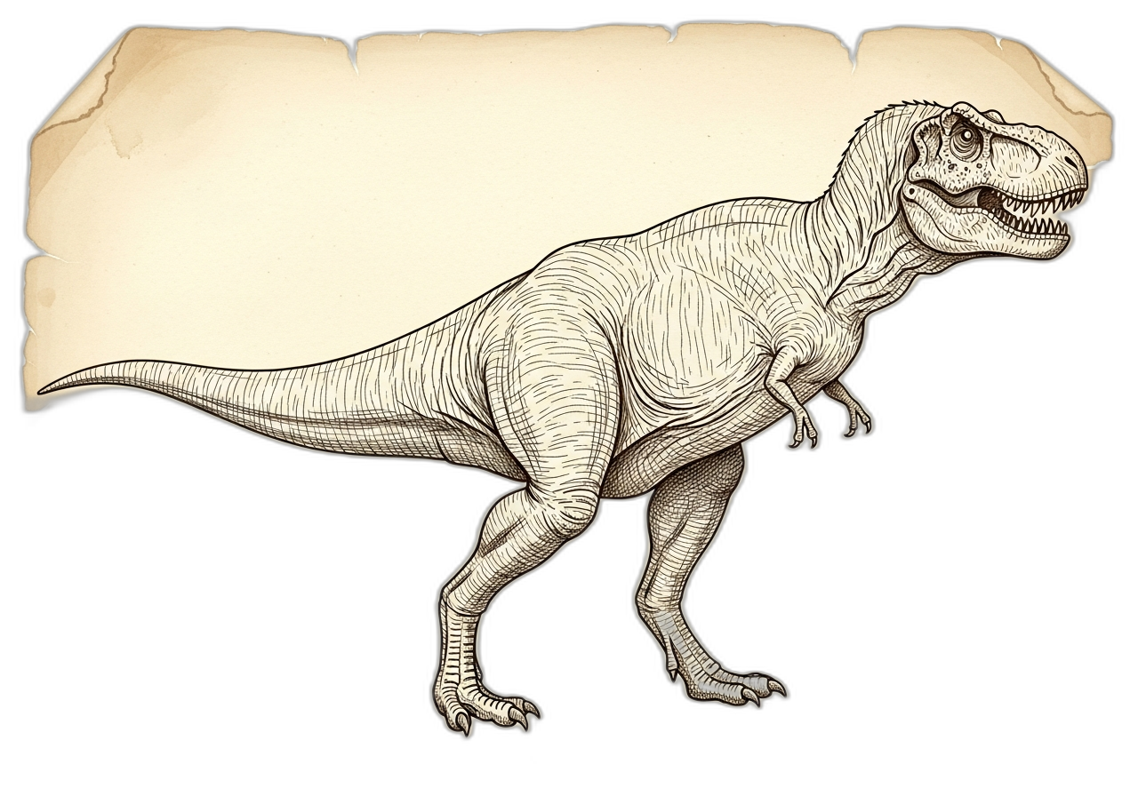 AI Reconstruction of Tyrannosaurus rex, generated in 2026 AI Reconstruction of Tyrannosaurus rex, generated in 2026