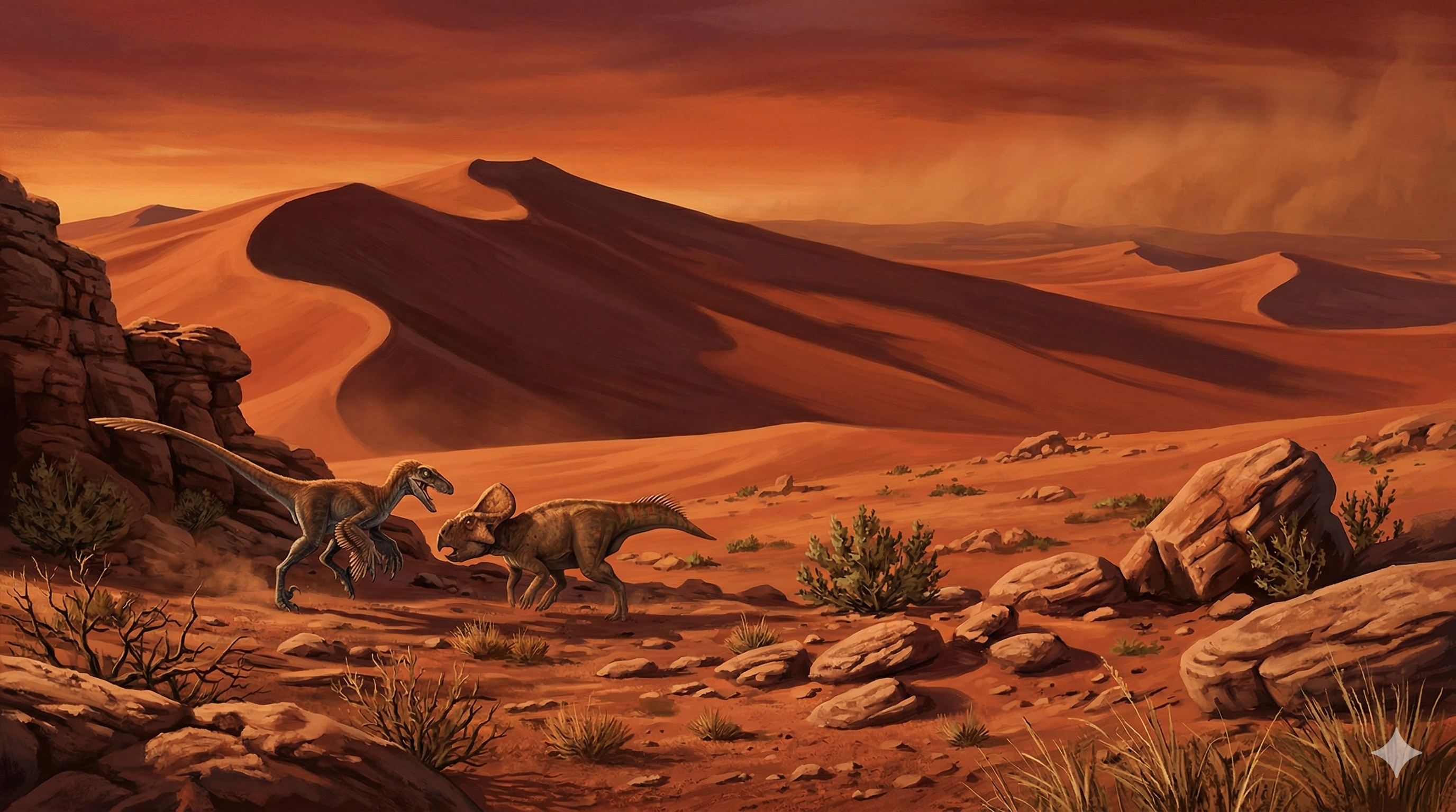 Djadochta Formation prehistoric landscape