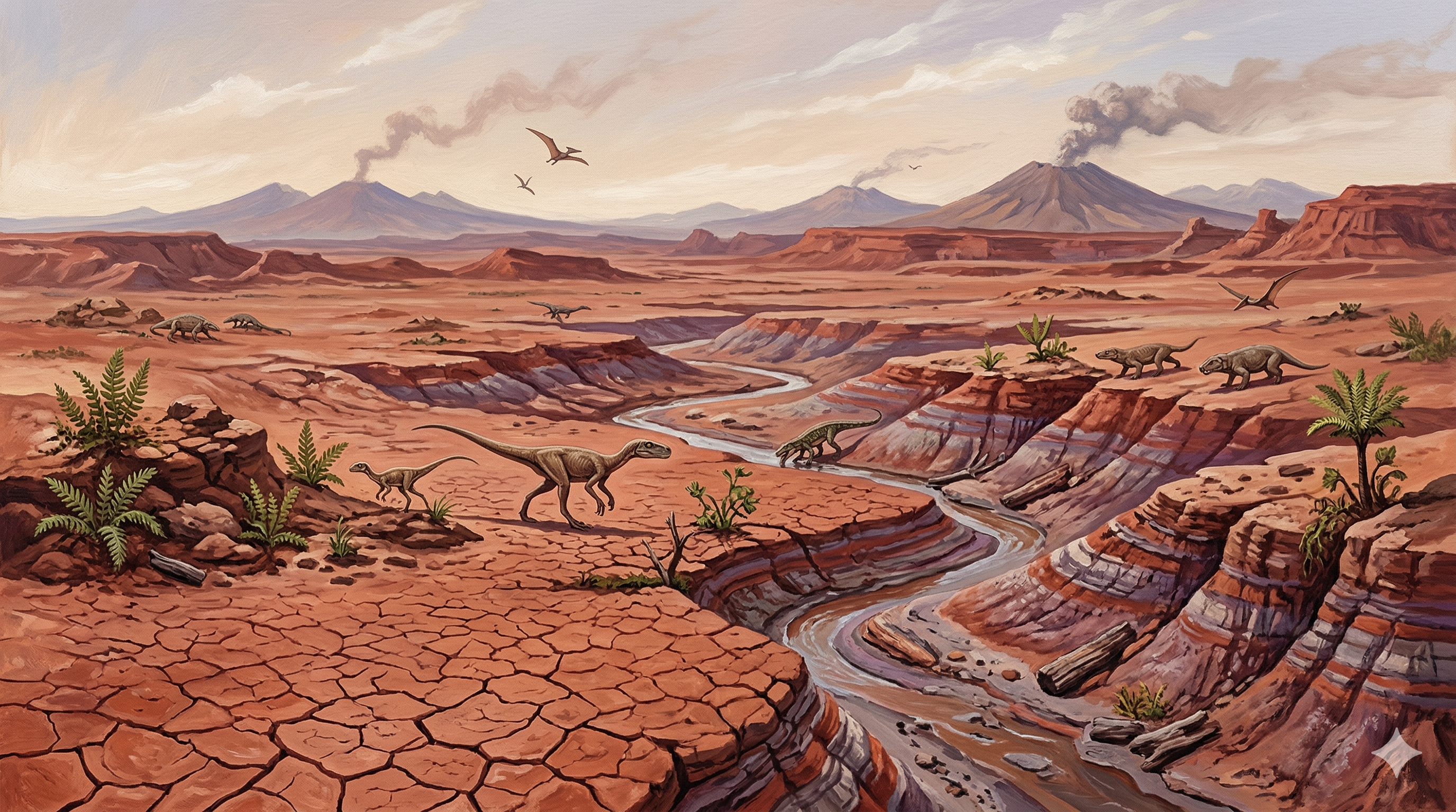 Ischigualasto Formation prehistoric landscape