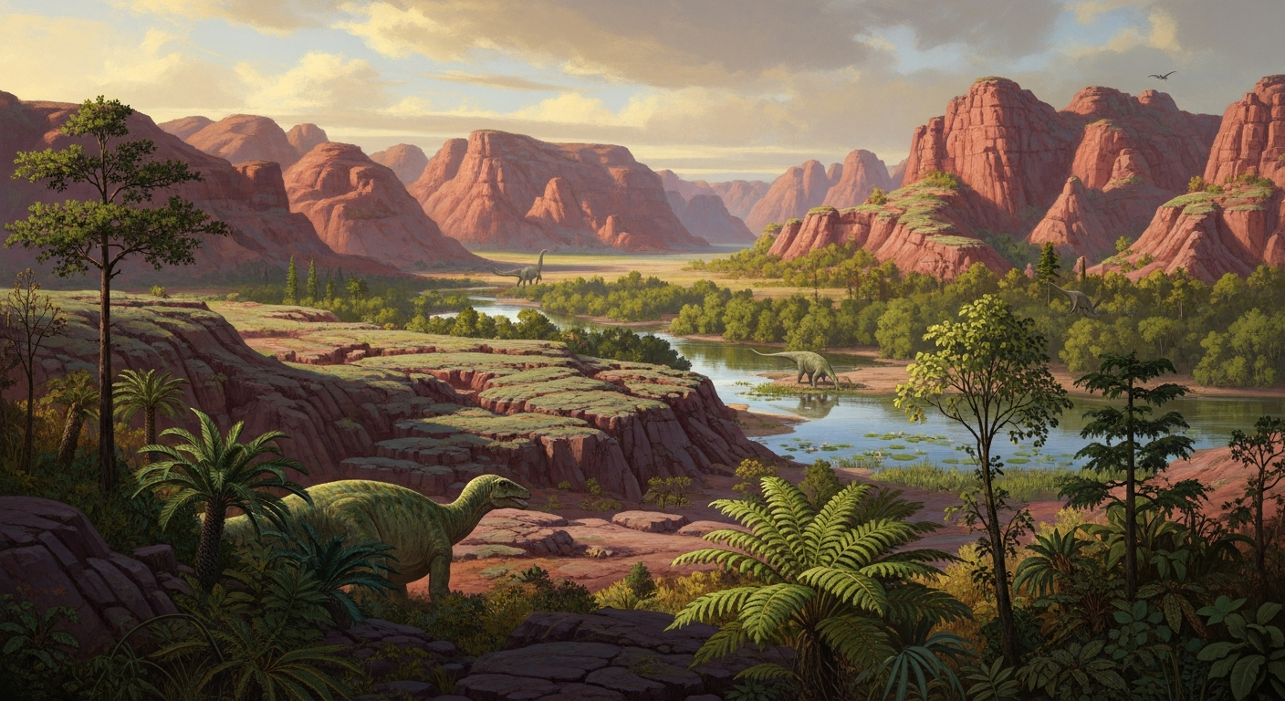 Wangshi Formation prehistoric landscape